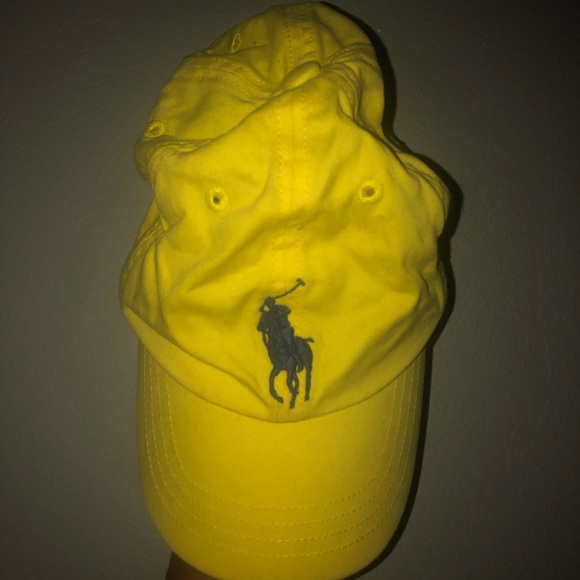 yellow ralph lauren hat